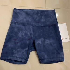 Lululemon Wunder Under 6 inch short diamond dye